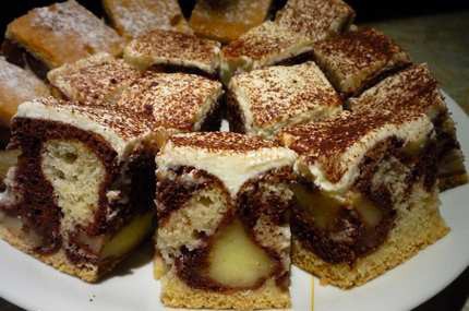 Pudingos - Tejfölös-pudingos sütemény
